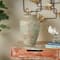 Brown Ceramic Antique Style Textured Patina Vase